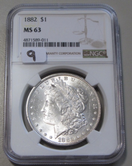 $1 1882 MORGAN NGC MS 63