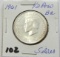 1961 Philippines 1/2 Silver Peso BU