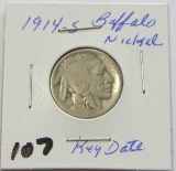 1914-S Buffalo Nickel - Key Date