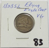1858SL  Flying Eagle Cent VG