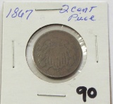 1867 2 Cent 