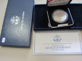 2002 MILITARY SILVER PROOF $1