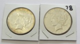 1926 AND 1922 PEACE $1