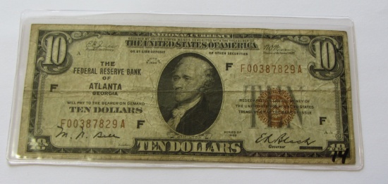 $10 FRBN 1929 ATLANTA