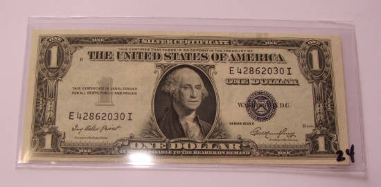 $1 SILVER CERTIFICATE 1935E