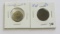 Lot of 2 - 1868 2 Cent & 5 Cent Shield