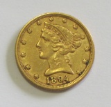 GOLD $5 1894 HALF EAGLE LIBERTY HEAD