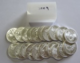 2009 BU FULL ROLL OF 20 SILVER AMERICAN EAGLES 20 OUNCES OF SILVER