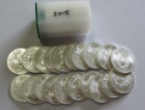 2015 BU FULL ROLL OF 20 SILVER AMERICAN EAGLES 20 OUNCES OF SILVER