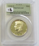 1969-S Kennedy Proof DCAM 40% Silver PCGS PR67DCAM - Old Green Holder