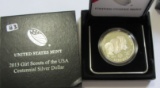 2013 Girl Scouts of America Centennial Silver Dollar Box/COA