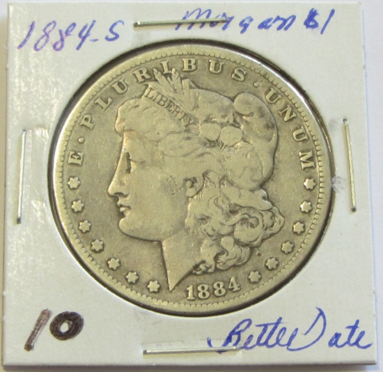 1884-S  Morgan Dollar - Better Date