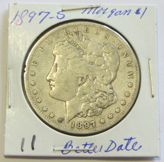 1897-S  Morgan Dollar