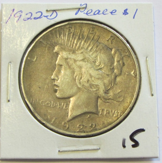 1922-D Peace Dollar