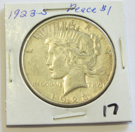1923-S Peace Dollar 