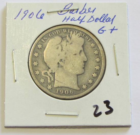 1906 Barber Half Dollar G+