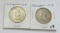 Lot of 2 - 1962-D & 1963-D Franklin Half Dollar