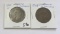 Lot of 2 - France 1864K & 1912 10 Centimes