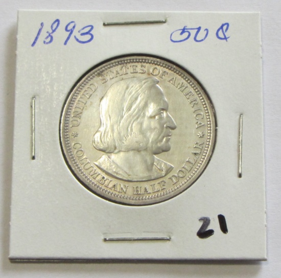 1893 Colombian Commemorative Silver Half Dollar 