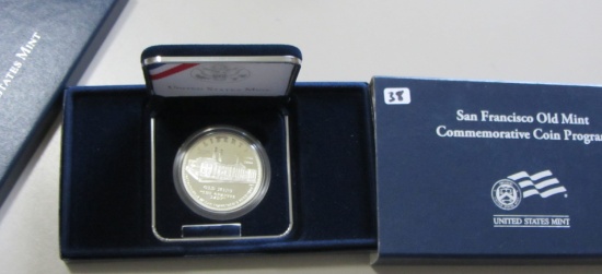 2006 San Francisco Old Mint Commemorative Proof Silver Dollar Box/COA
