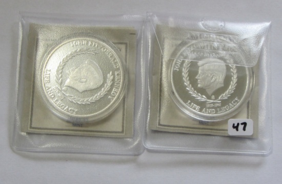 Lot of 2 - Life of JFK Coin W/COA