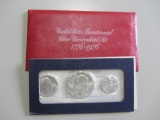 1976 SILVER BICENTENNIAL SET RED ENVELOPE