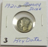 1921-D Mercury Dime - Key Date