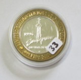 1996 Stratosphere .999 Silver $10 Casino Gaming Token - Limited Edition
