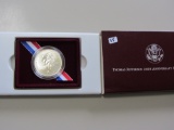 1993 The Thomas Jefferson 250th Anniversary Silver Dollar Box/COA