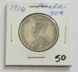 1916 Canada Silver 50 Cent