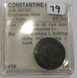 CONSTANTINE I ANCIENT ROMAN COIN