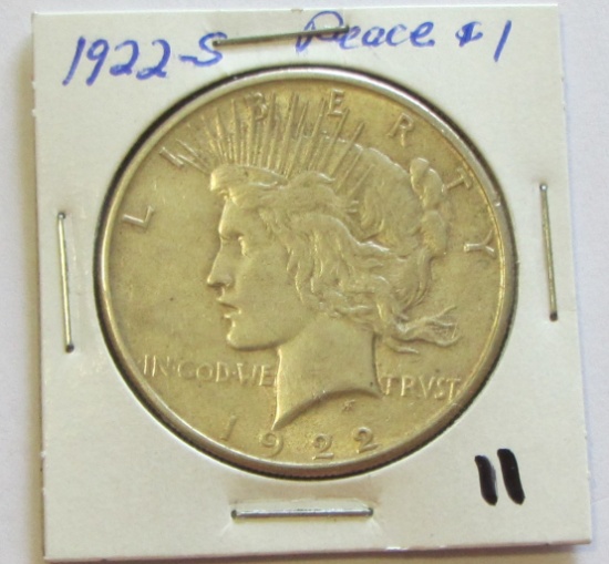 1922-S Peace Dollar