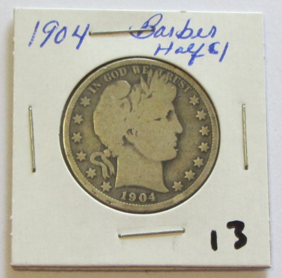 1904 Barber Half Dollar