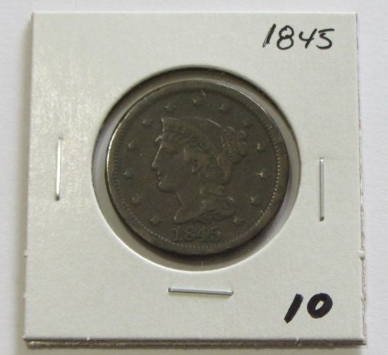 1845 BRAIDED LARGE CENT