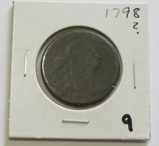 1798 8 HARD TO READ LARGE CENT