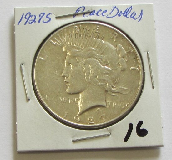 1927-S Peace Dollar - Better Date