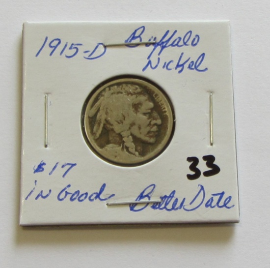1915-D Buffalo Nickel 