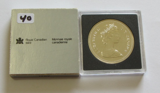 1989 Canada Mackenzie River Mint Proof Silver Dollar 