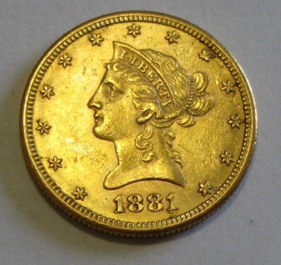 $10 1881-S GOLD EAGLE LIBERTY