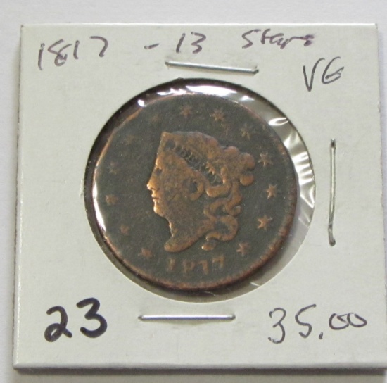 1817 13 STARS LARGE CENT