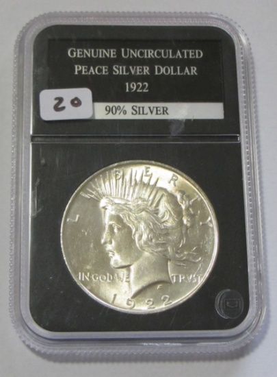 $1 1922 PEACE SILVER DOLLAR