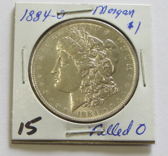 1884-O Filled O Morgan Dollar