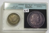 1893 Columbian Silver Half Dollar INS AU-55