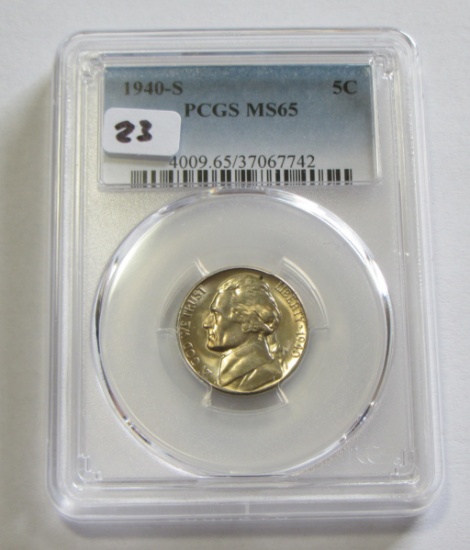 1940-S NICKEL PCGS 65 GEM