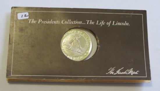 SILVER LINCOLN COMMEMORATIVE