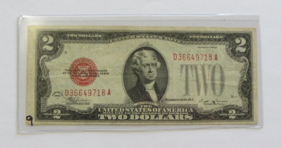 $2 RED SEAL 1928 LEGAL TENDER