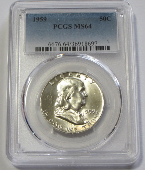 1959 FRANKLIN PCGS 64