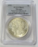 $1 1921 MORGAN PCGS 62