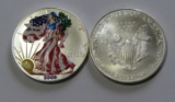 2000 COLORIZED AMERICAN SILVER DOLLAR LOT IS FOR ONE COIN