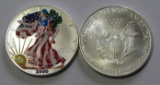 2000 COLORIZED AMERICAN SILVER DOLLAR LOT IS FOR ONE COIN